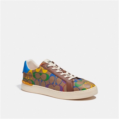 Adidași Barbati Coach Clip Low Top In Rainbow Signature Canvas Colorati Colorati | Romania-890624