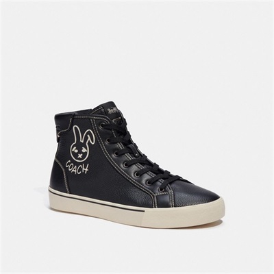 Adidași Barbati Coach Lunar New Year Skate High Top With Rabbit Negrii | Romania-695318