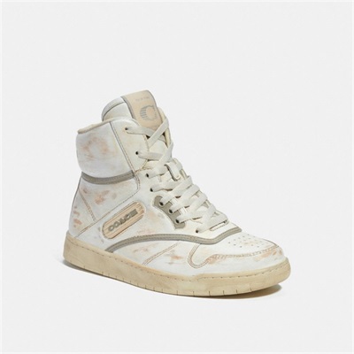 Adidași Dama Coach High Top Albi Gri | Romania-682931