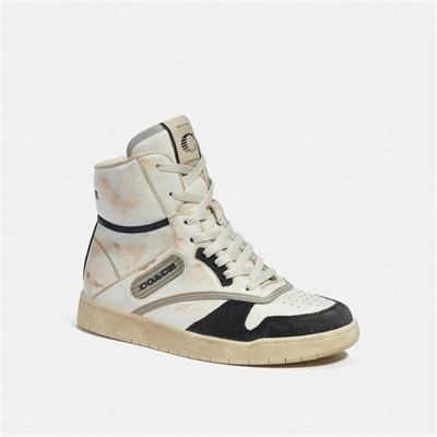 Adidași Dama Coach High Top Albi Negrii | Romania-150843