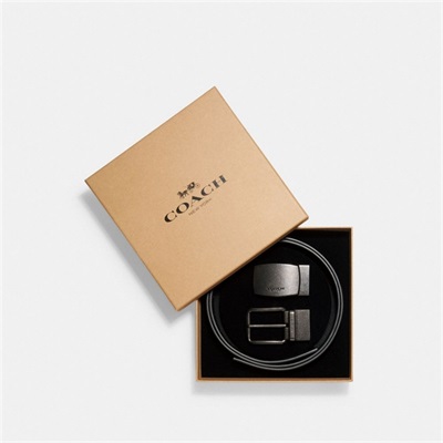 Curea Barbati Coach 38 Mm, Boxed Plaque And Harness Buckle Cut To Size Reversible Maro | Romania-562980