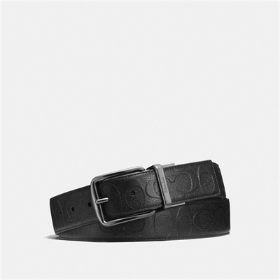 Curea Barbati Coach 38 Mm, Harness Buckle Cut To Size Reversible Negrii | Romania-126487