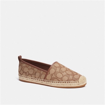 Espadrile Dama Coach Codi In Signature Jacquard Kaki | Romania-726851