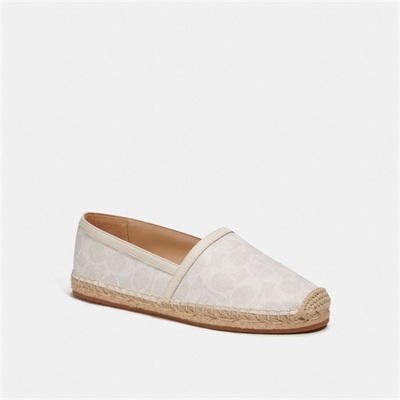 Espadrile Dama Coach Collins In Signature Canvas Albi | Romania-341986