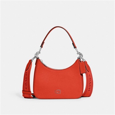 Geanta Crossbody Dama Coach Hobo With Signature Canvas Detail Portocalii Portocalii | Romania-863972