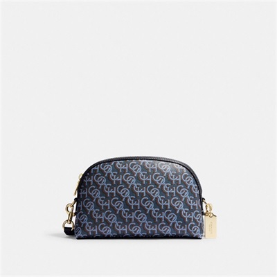 Geanta Crossbody Dama Coach Madi With Coach Monogram Print Aurii Bleumarin | Romania-124507