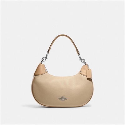 Geanta De Umar Dama Coach Mara Hobo In Colorblock Argintii Bej Colorati | Romania-392816