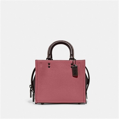 Geanta De Umar Dama Coach Rogue 20 In Colorblock Regenerative Leather Colorati | Romania-839602