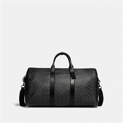 Geanta Duffle Barbati Coach Gotham In Signature Canvas Negrii Cupru Gri | Romania-739581