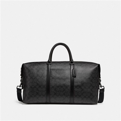 Geanta Duffle Barbati Coach Trekker 52 In Signature Canvas Negrii Cupru Negrii Negrii Visinii | Romania-367951