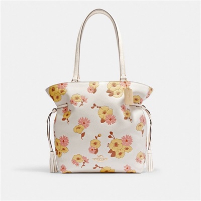 Geanta Tote Dama Coach Andy With Floral Cluster Print Aurii Colorati | Romania-718602