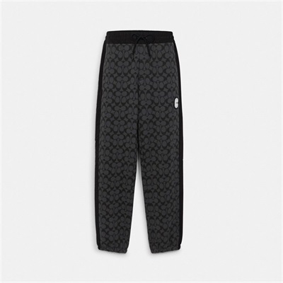 Pantaloni Jogger Barbati Coach Signature Gri | Romania-483017