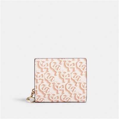 Portofel Dama Coach Snap With Coach Monogram Print Aurii | Romania-340125