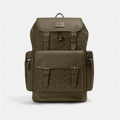 Rucsac Barbati Coach Sprint In Signature Jacquard Argintii Masline Verzi Verzi | Romania-418079