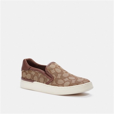 Slip On Sneakers Dama Coach Wells Kaki | Romania-483972