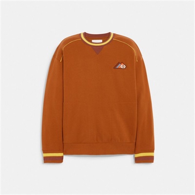 Topuri Barbati Coach Crewneck Maro | Romania-471389