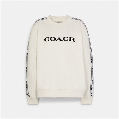 Topuri Dama Coach Essential Crewneck Albi | Romania-961570