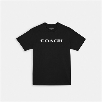 Tricouri Barbati Coach Essential In Organic Cotton Negrii | Romania-042193