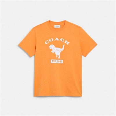 Tricouri Barbati Coach Rexy School In Organic Cotton Maro | Romania-974805