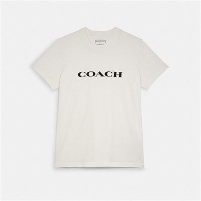 Tricouri Dama Coach Essential In Organic Cotton Albi | Romania-190763