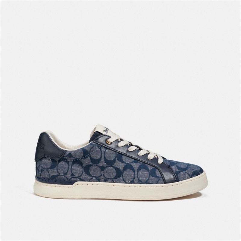 Adidași Barbati Coach Clip Low Top In Signature Chambray Bleumarin | Romania-682147