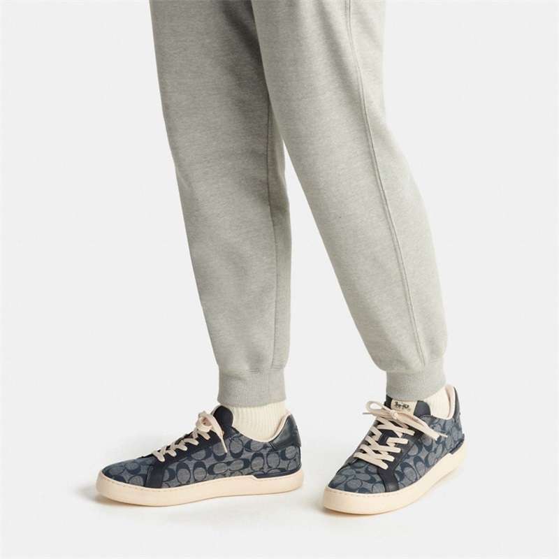 Adidași Barbati Coach Clip Low Top In Signature Chambray Bleumarin | Romania-682147