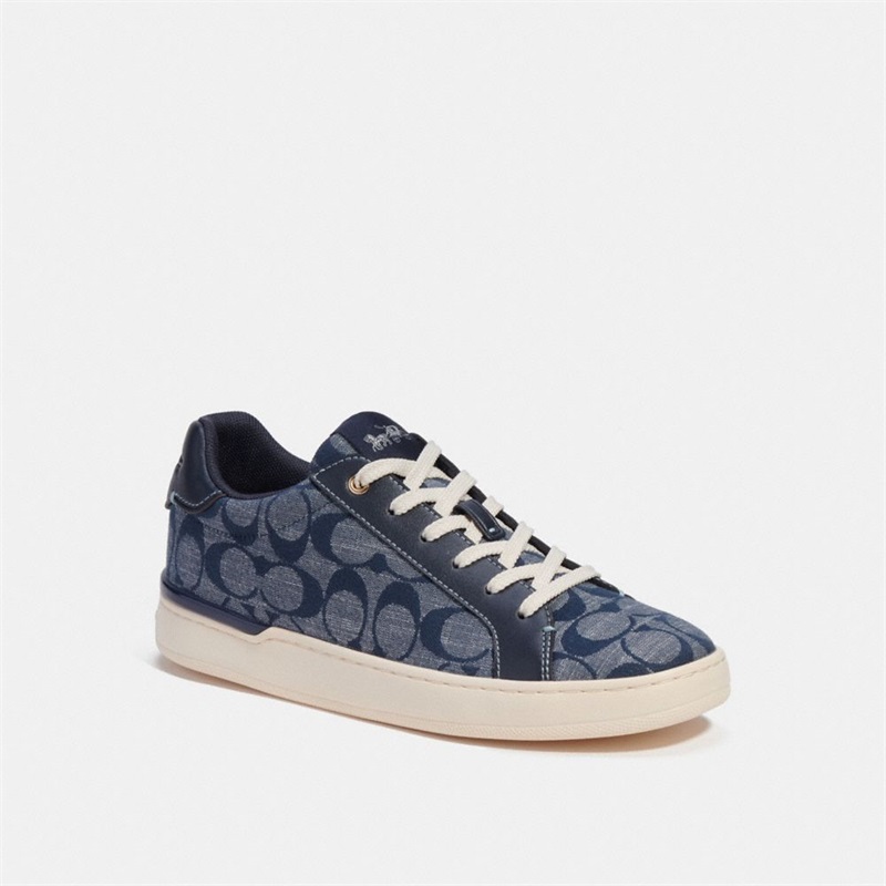 Adidași Barbati Coach Clip Low Top In Signature Chambray Bleumarin | Romania-682147