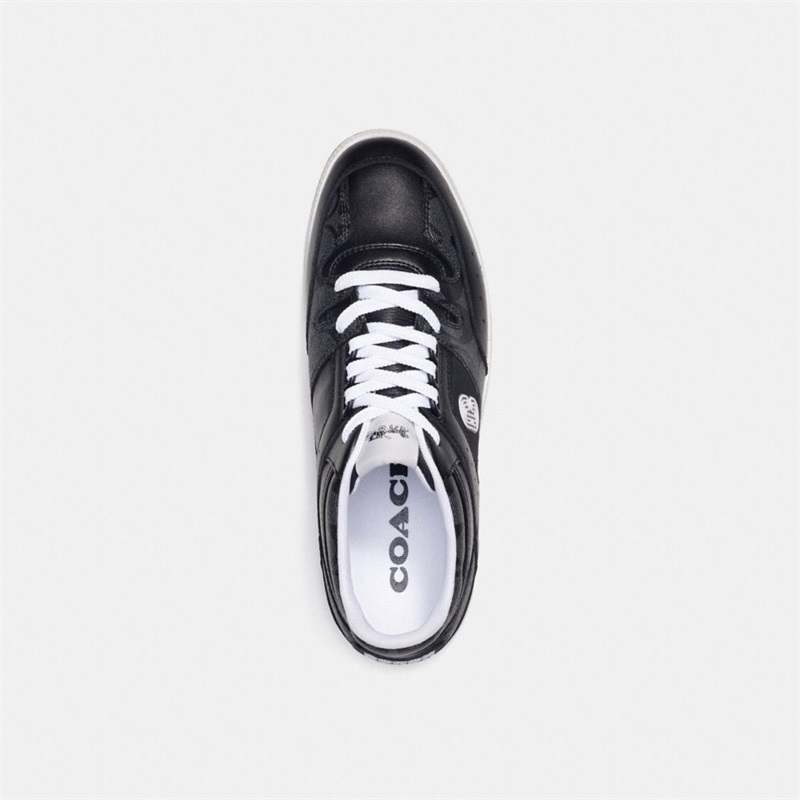 Adidași Barbati Coach Mid Top In Signature Canvas Negrii | Romania-370462