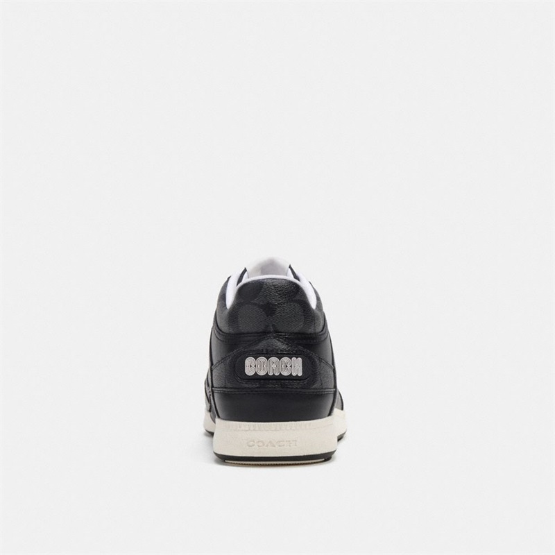 Adidași Barbati Coach Mid Top In Signature Canvas Negrii | Romania-370462