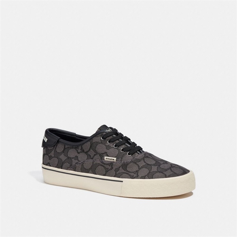 Adidași Barbati Coach Skate Lace Up In Signature Jacquard Negrii | Romania-270653