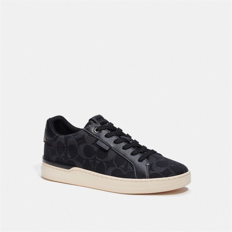 Adidași Dama Coach Lowline Low Top In Signature Denim Negrii | Romania-523107