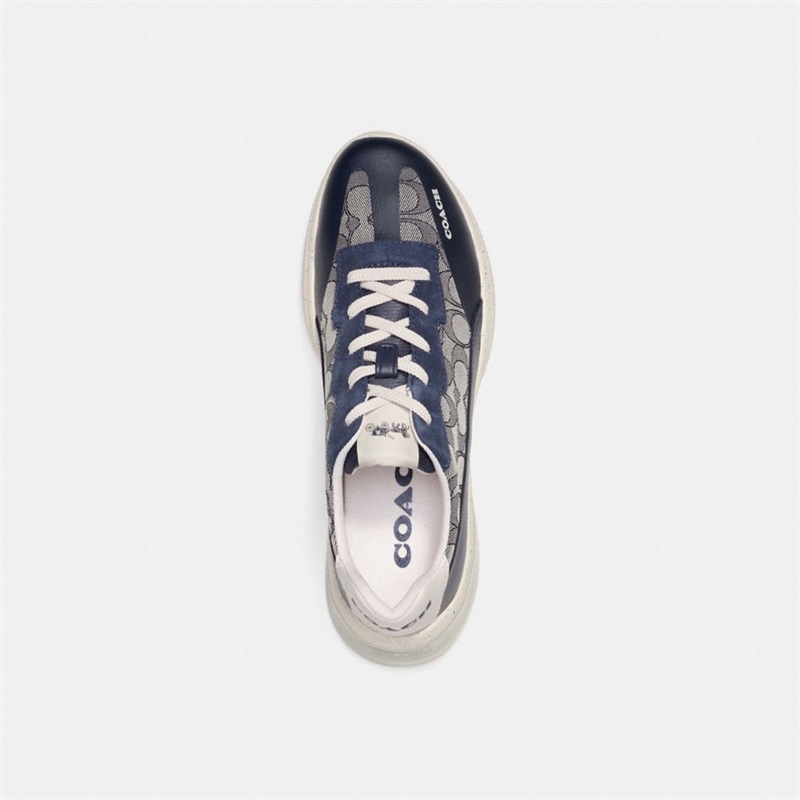 Alergători Barbati Coach Citysole In Signature Jacquard Bleumarin | Romania-934517