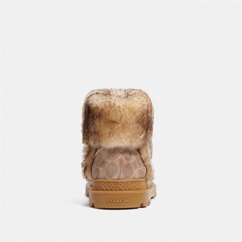 Bocanci Dama Coach Folded Stone Shearling Maro | Romania-416928