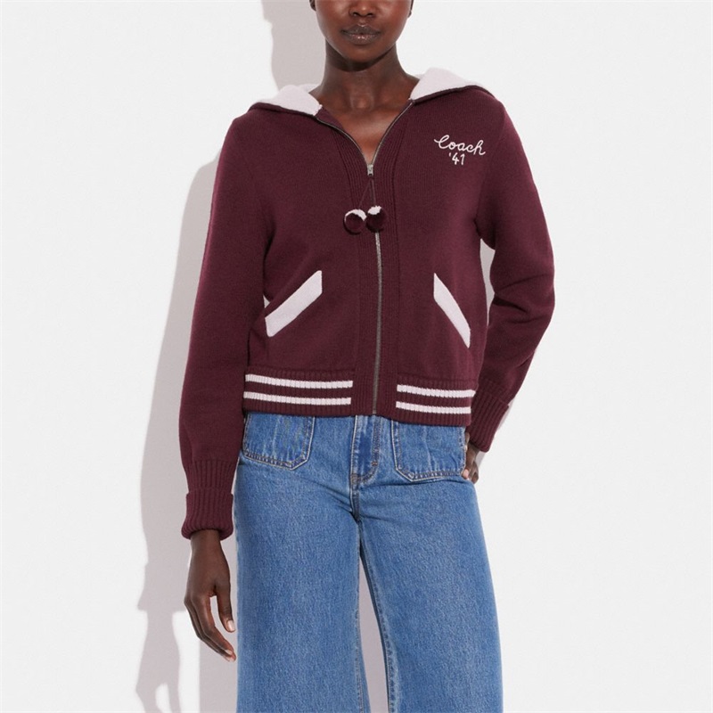 Cardigan Dama Coach Cheer Zip Up Visinii Colorati | Romania-870963