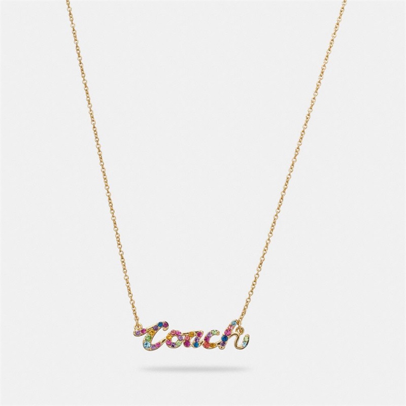 Colier Dama Coach Signature Script Aurii Colorati | Romania-580623