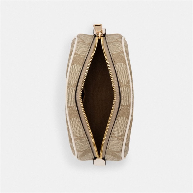 Cosmetic Case Dama Coach Dome In Signature Canvas Aurii Kaki Deschis | Romania-493807