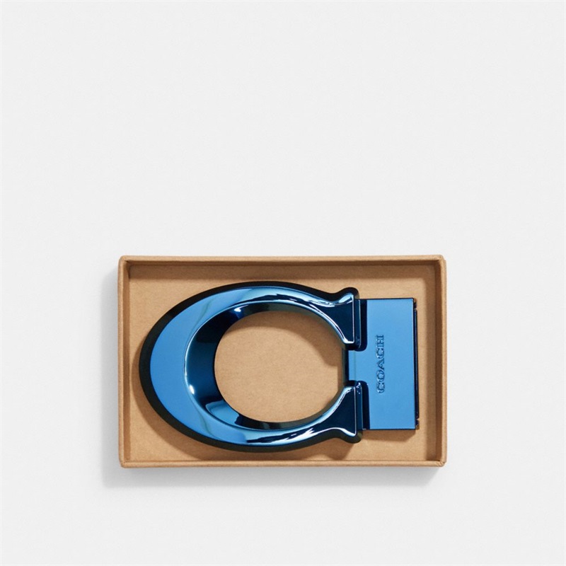 Curea Barbati Coach Boxed Sculpted Signature Buckle Albastri | Romania-315768