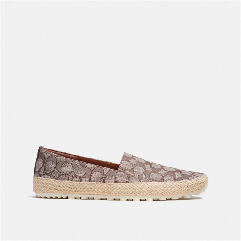 Espadrile Barbati Coach In Signature Jacquard Maro | Romania-386921