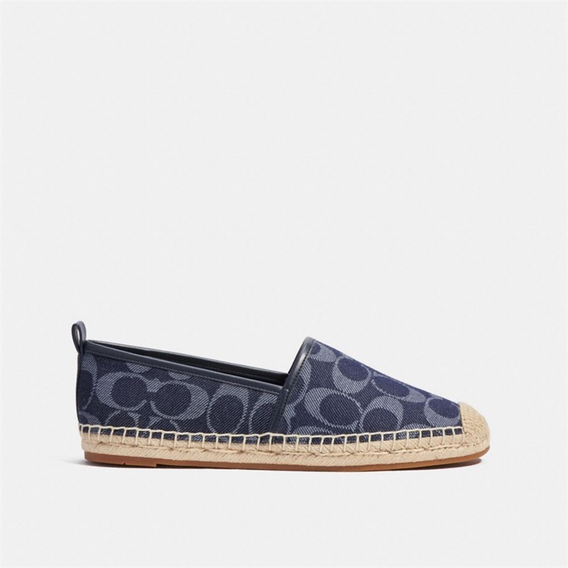 Espadrile Dama Coach Codi In Signature Denim Albastri | Romania-260958