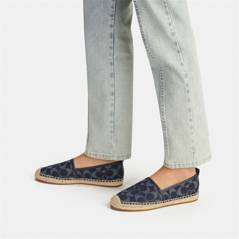 Espadrile Dama Coach Codi In Signature Denim Albastri | Romania-260958