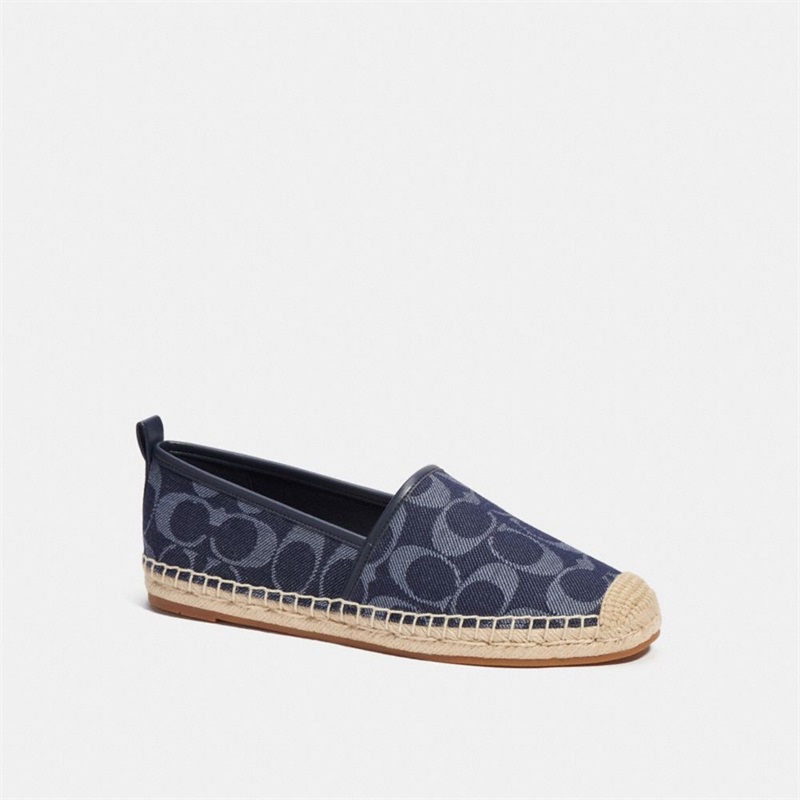 Espadrile Dama Coach Codi In Signature Denim Albastri | Romania-260958