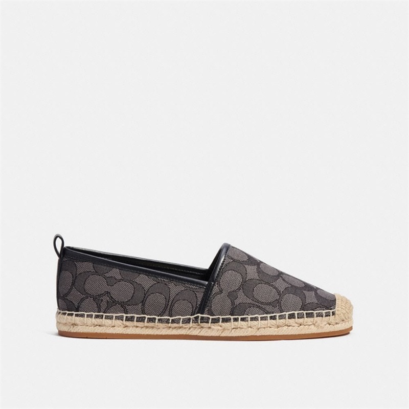 Espadrile Dama Coach Codi In Signature Jacquard Negrii | Romania-546831