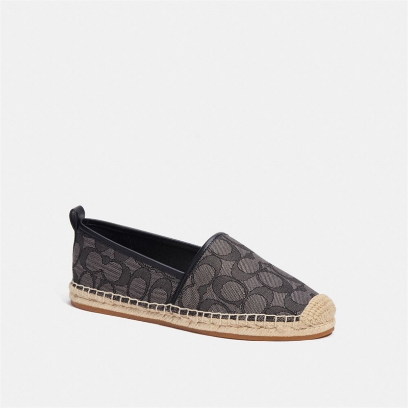 Espadrile Dama Coach Codi In Signature Jacquard Negrii | Romania-546831