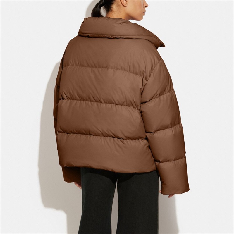 Geaca Dama Coach Short Puffer Maro | Romania-213048