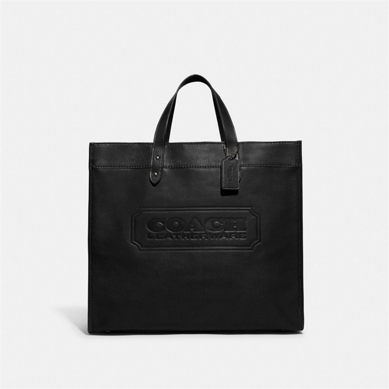 Geanta Barbati Coach Field Tote 40 With Coach Badge Negrii | Romania-927543