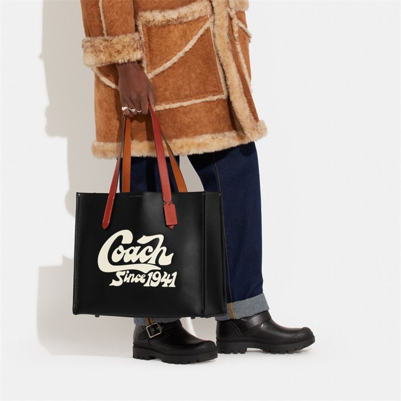 Geanta Barbati Coach Relay Tote With Coach Grafice Negrii | Romania-537918