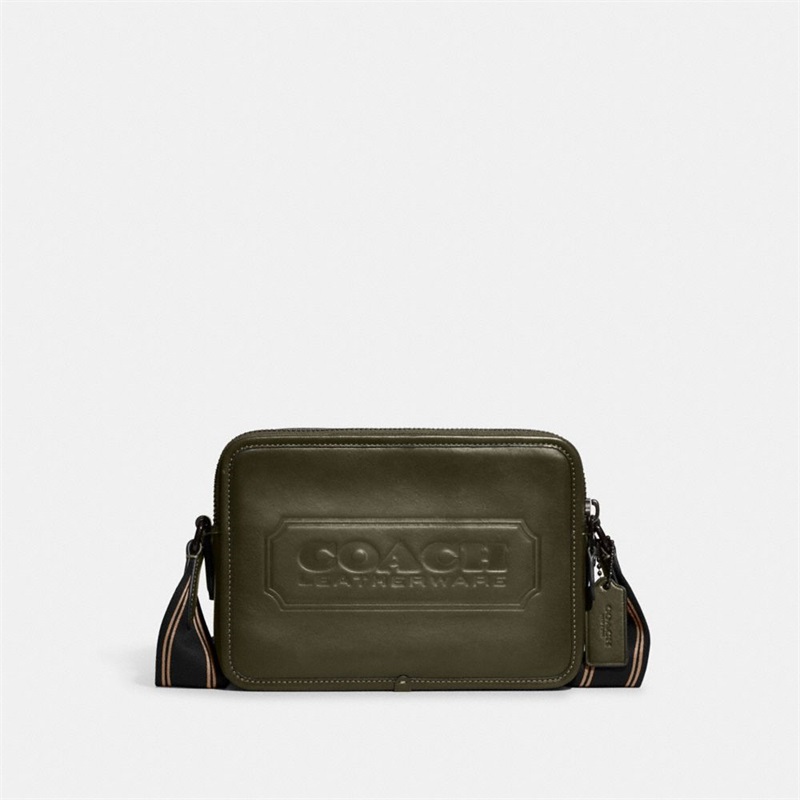 Geanta Crossbody Barbati Coach Charter 24 With Coach Badge Verzi | Romania-294016