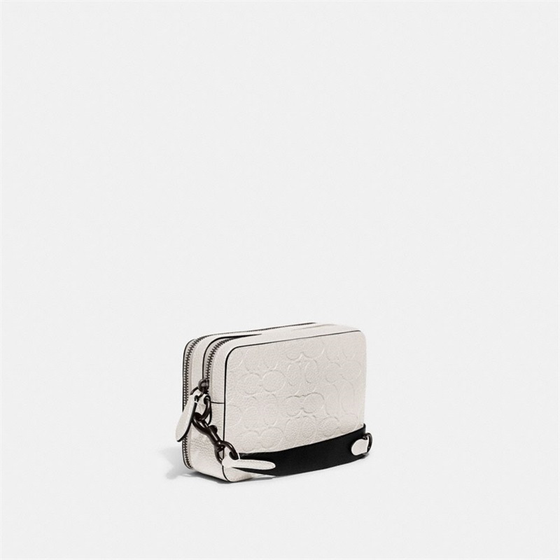 Geanta Crossbody Barbati Coach Charter In Signature Leather Albi | Romania-294378