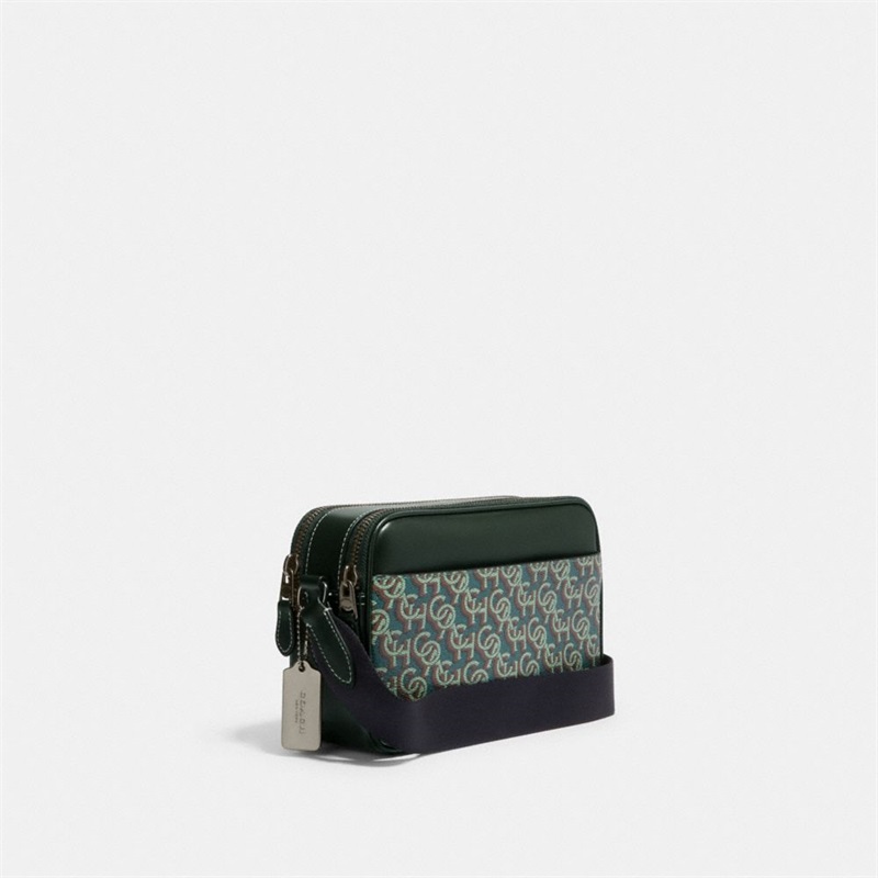 Geanta Crossbody Barbati Coach Graham With Coach Monogram Print Verzi | Romania-425031