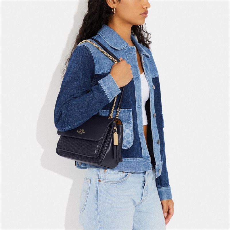 Geanta Crossbody Barbati Coach Klare 25 In Straw Bleumarin Colorati | Romania-958273